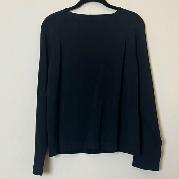 Vintage Italian D & D Collection Jeweled Cardigan Sweater, Black Size Large - Picture 6 of 8